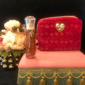 New Juicy Couture Body Oil & Cosmetic Case